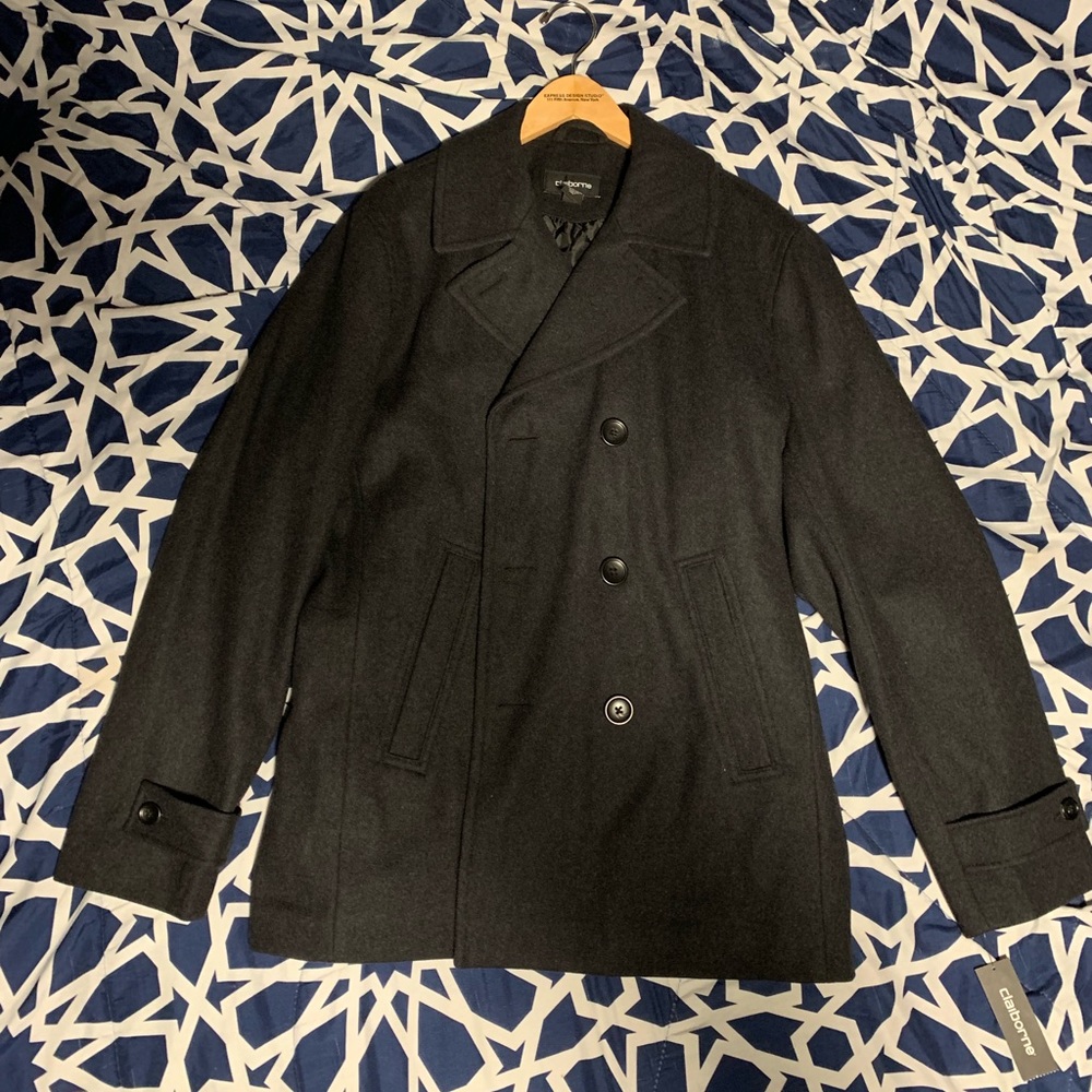 Claiborne wool blend peacoat